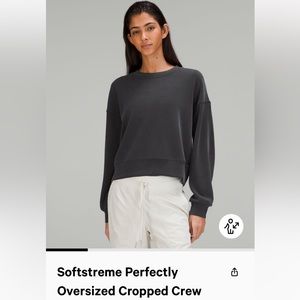 Lululemon Softstreme Perfectly Oversized Cropped Crew
